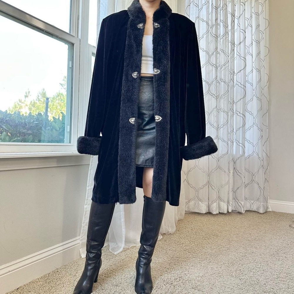 Fur Velvet Duster